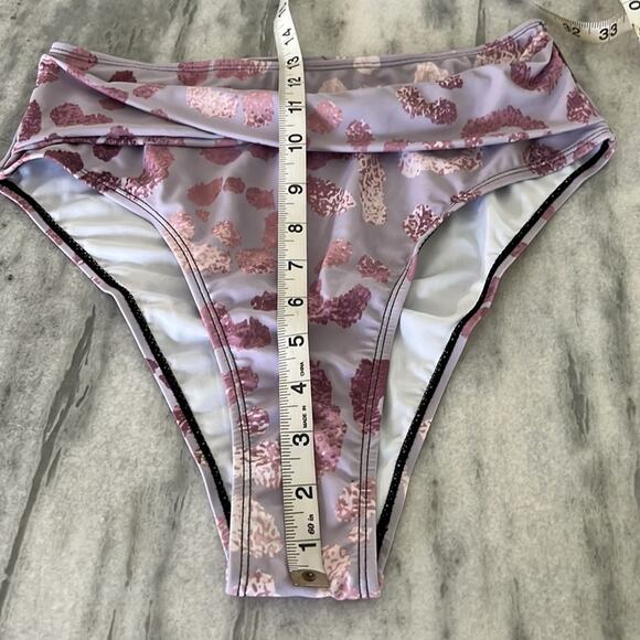 Purple Animal Print 2pc Bikini Swimsuit Woman Size Medium - Picture 9 of 12